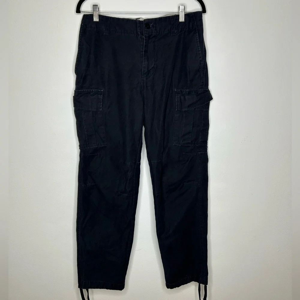 Pacsun Cotton Black Cargo Pants Size 30x30